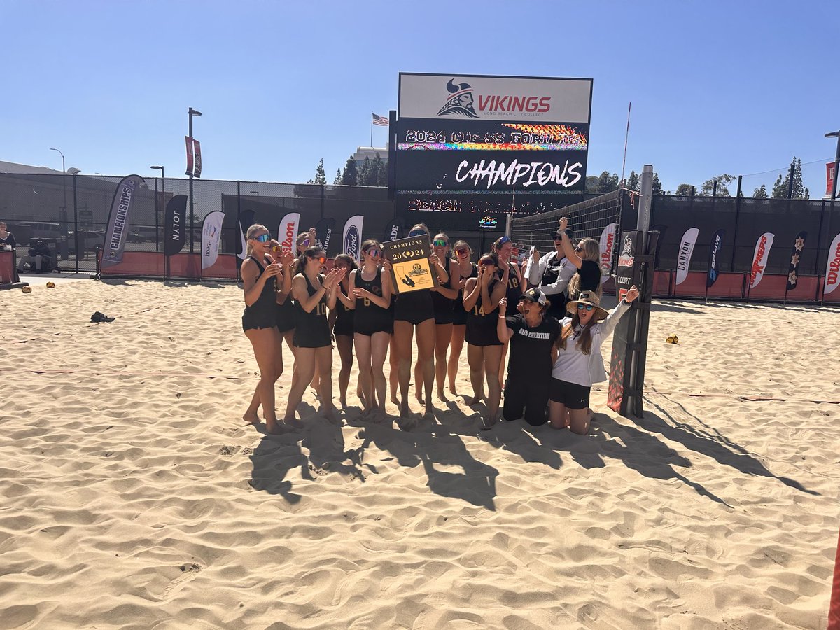 OAKS CHRISTIAN VARSITY GIRLS’ BEACH VOLLEYBALL: CIF SS D2 CHAMPIONS! Proud of our ladies!!!