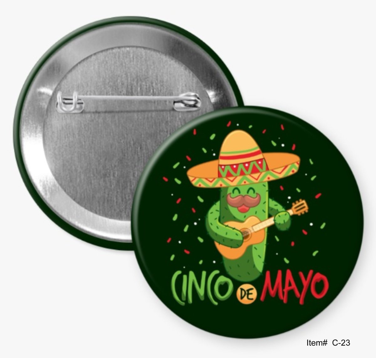 Celebrate Cinco de Mayo with a button from Hommel's Buttons. Cinco de Mayo is celebrated on May 5th in parts of Mexico and the United States in honor of a military victory in 1862. Here are ten of them.

Here is the link to them:  hommelsbuttons.com/cinco-de-mayo-…

#CincodeMayo