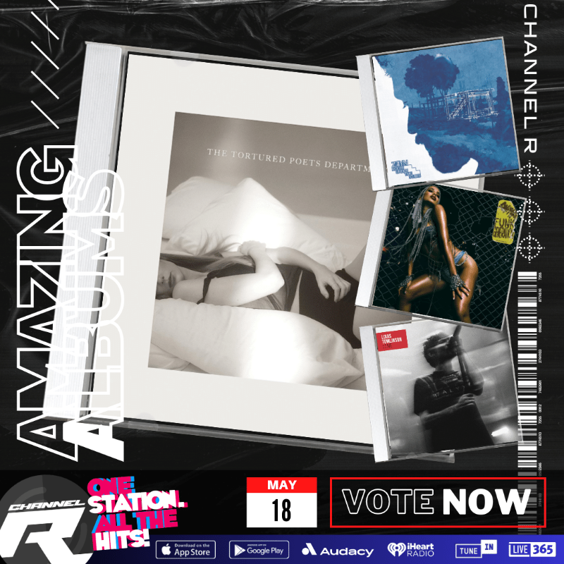 💿#TaylorSwift's 'The Tortured Poets Department' is a nominee this month for #ChannelRAmazingAlbums. The winning album plays in full, twice, on May 18 on the Amazing Albums show! Also nominated: #LouisTomlinson, #Anitta & #ZAYN. Vote now on our website: channelrradio.com/amazingalbums