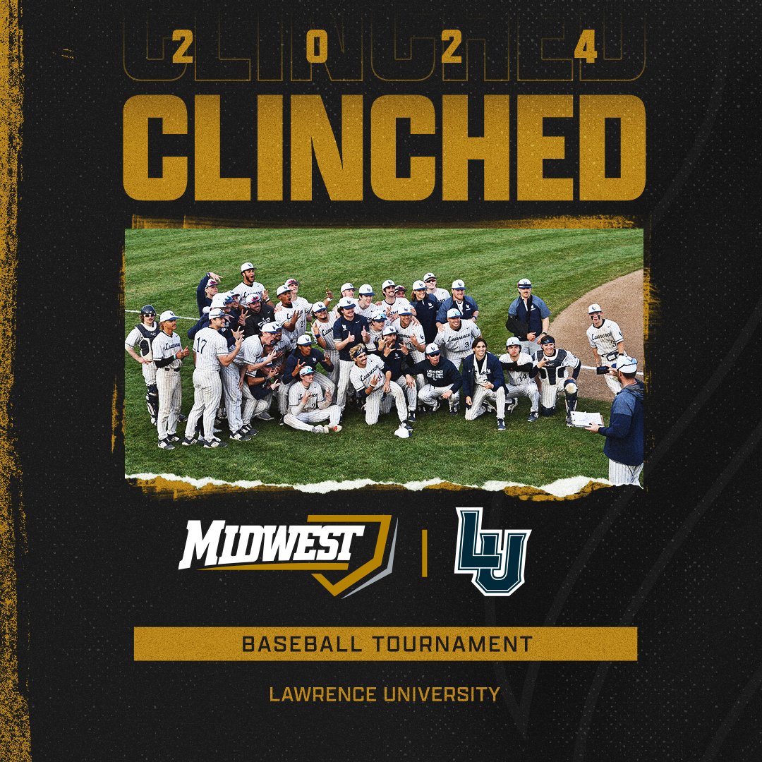 Lawrence University has clinched a spot in the MWC Baseball Tournament! Congratulations, @LUvikesbaseball! @LUvikings