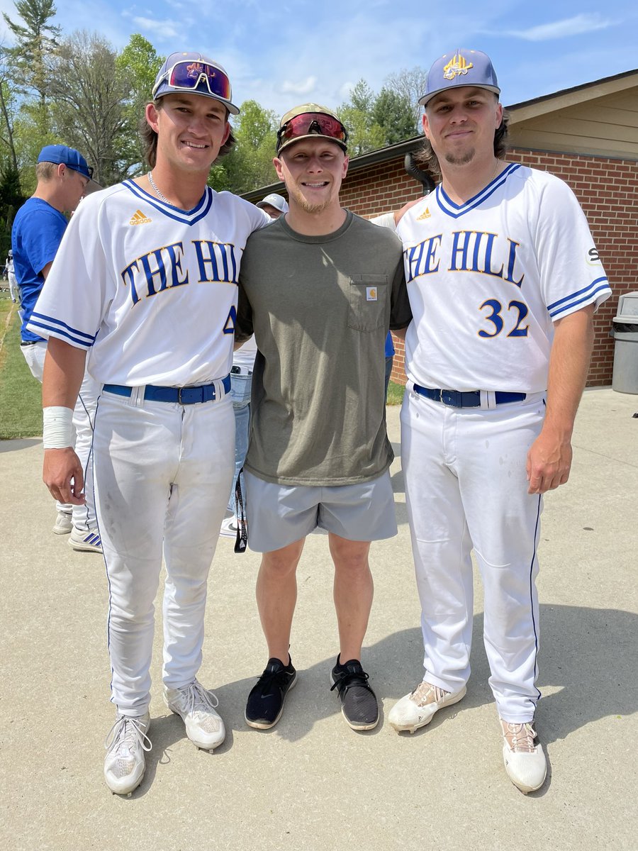 Always good to see former Hawks get together! These three were apart of our 2022 Region 10 Championship team! @WalkerWaters2 @jdlewis13_ @ElecYount #thevalley