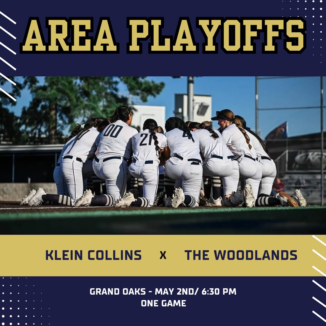Round 2 is set!!! Your Tigers will take on the Highlanders in one game at Grand Oaks High School! Come out Thursday, May 2nd at 6:30pm and make some noise. #DOMORE