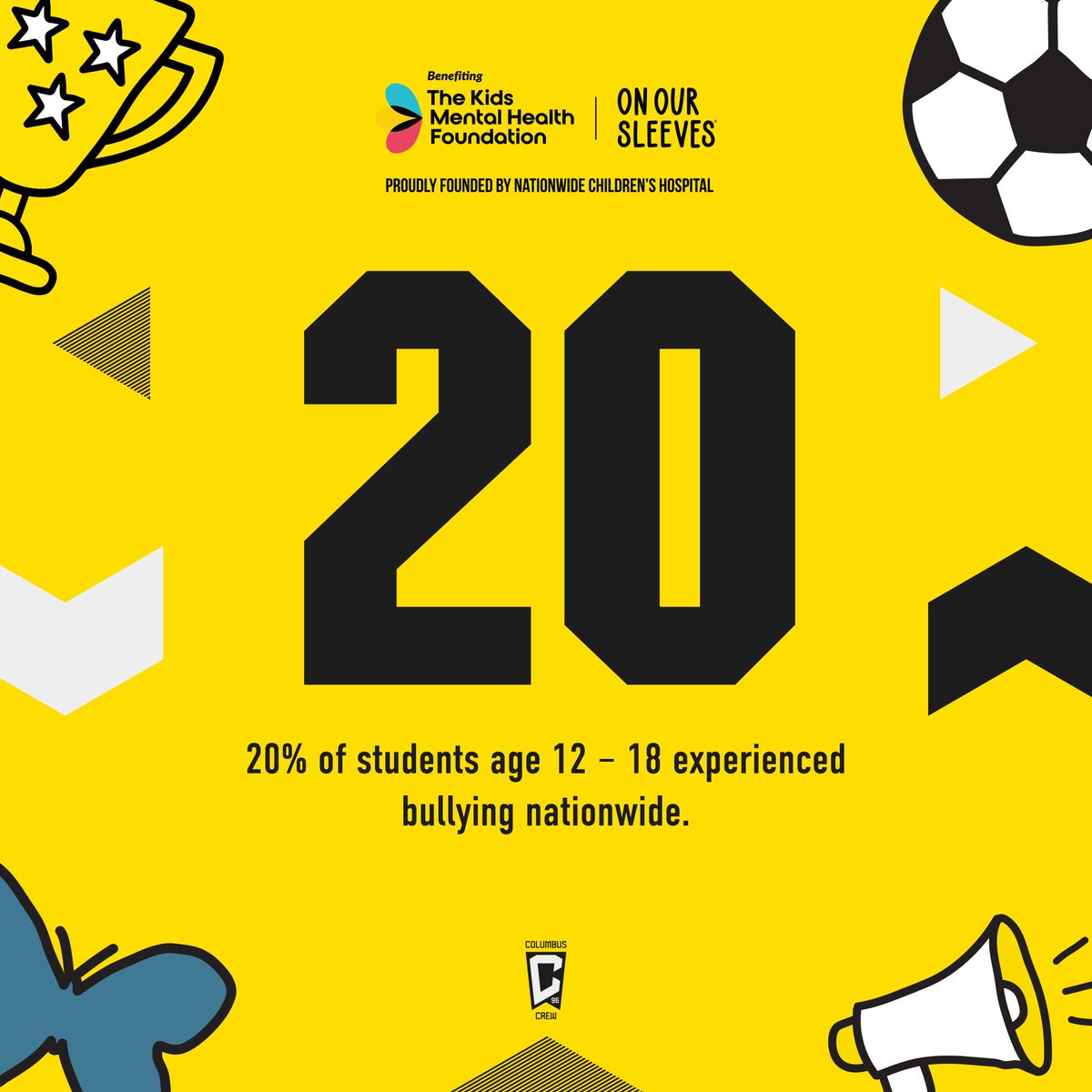 The Crew (@columbuscrew) on Twitter photo 20’ Check in 🖤💛
Bullying can happen to anyone. Make sure you check in with those in your life.
<a href="/KidsMHF/">The Kids Mental Health Foundation</a> ✘ <a href="/nationwidekids/">Nationwide Children's Hospital</a> 20’ Check in 🖤💛
Bullying can happen to anyone. Make sure you check in with those in your life.
<a href="/KidsMHF/">The Kids Mental Health Foundation</a> ✘ <a href="/nationwidekids/">Nationwide Children's Hospital</a>