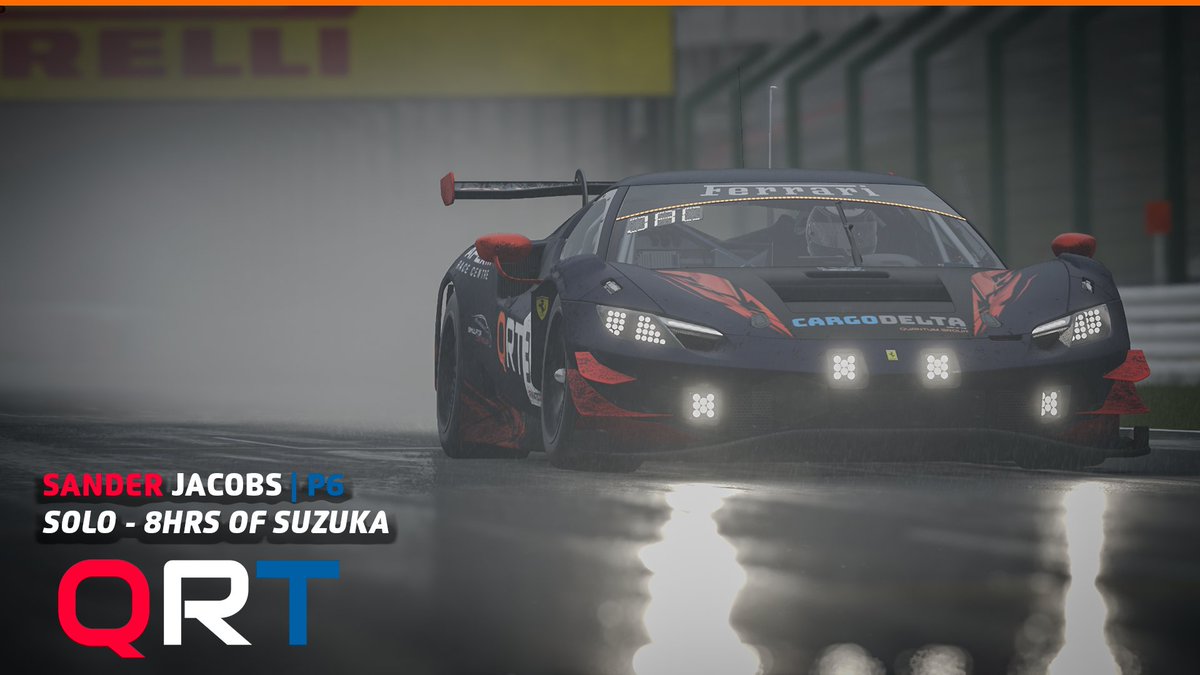 Qualify wasn't that great. Started at p22 today. But after 8 hours of rain from start to finish, the p6 felt like a victory! Thanks for all the support <a href="/QRT_eSports/">QRT | eSports Community</a>