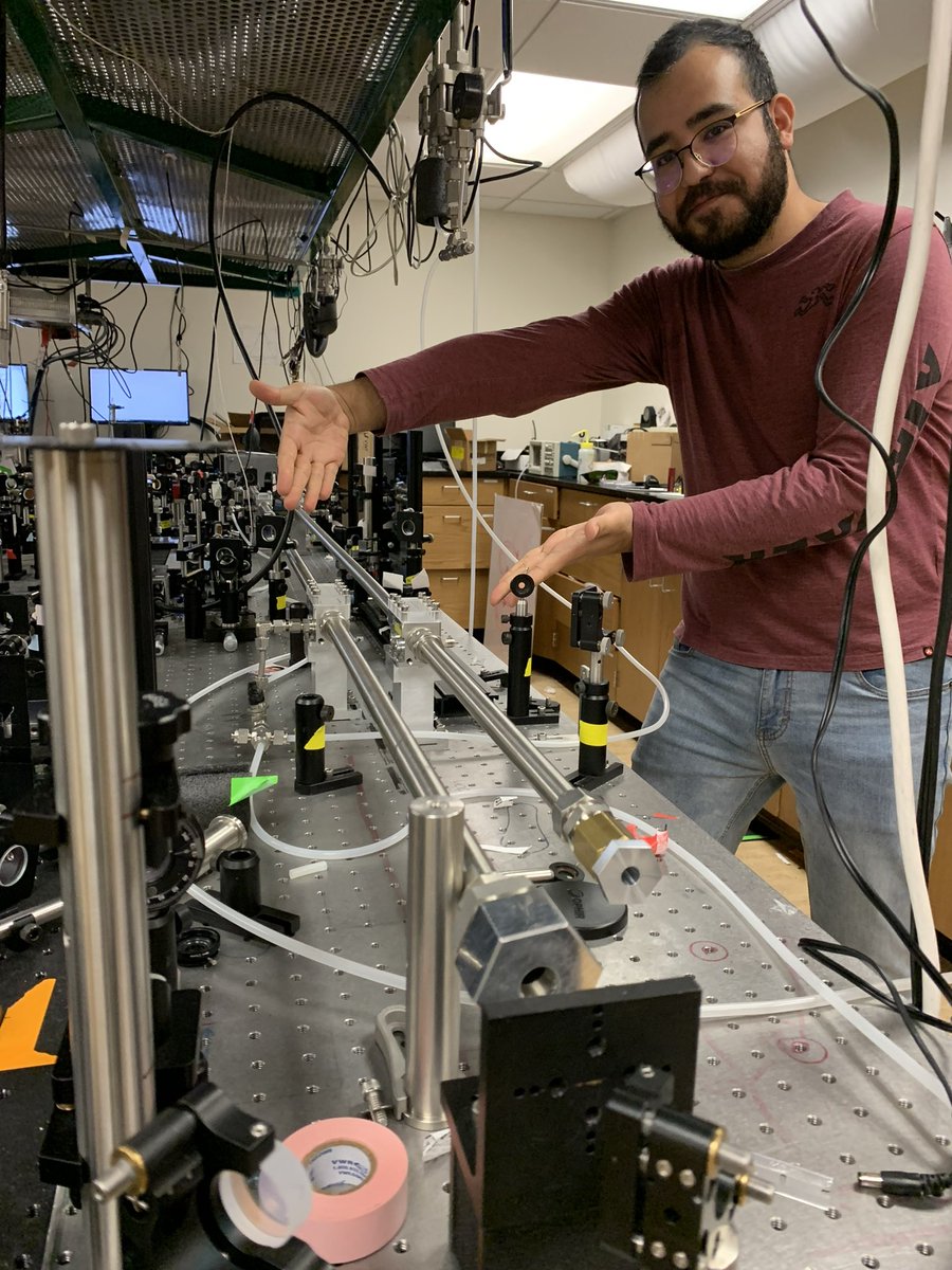 Congratulations to Jose Godinez for winning a DOE @ENERGY award to spend three months at the @SLAClab. He will be working with Dr. Ruaridh Forbes and Dr. Matt Bain, generating extremely short UV pulses using fiber sources. He plans to apply this ~ 10fs light to DNA photophysics.