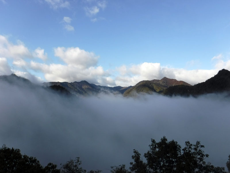 雲海の上