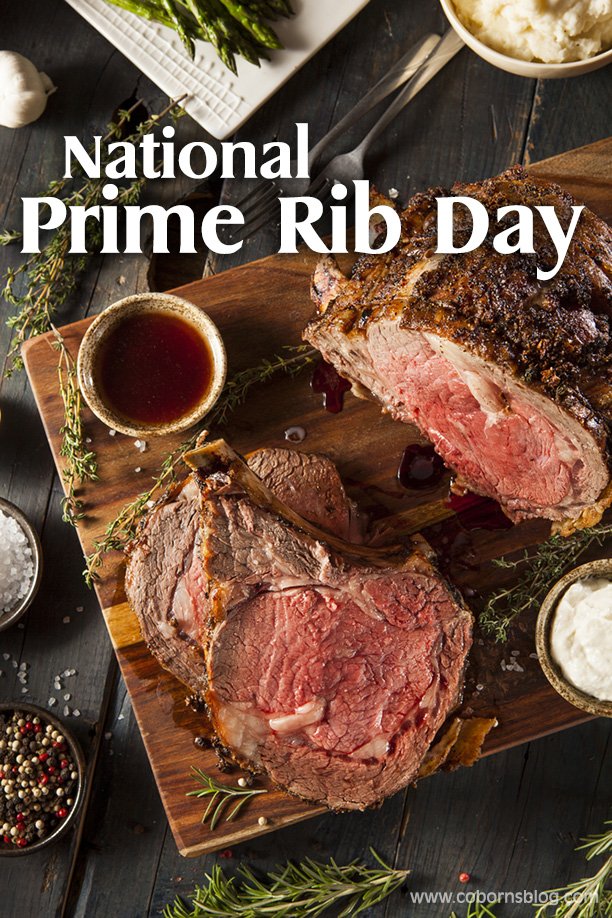 National Prime Rib Day

#PrimeRib aka standing rib roast, is a tender, flavorful cut of roast from the rib section of the steer.

While it can be traditionally paired with potatoes, stuffing, & vegetables to make a 'Sunday Roast,' there are many other unique ways to prepare them.