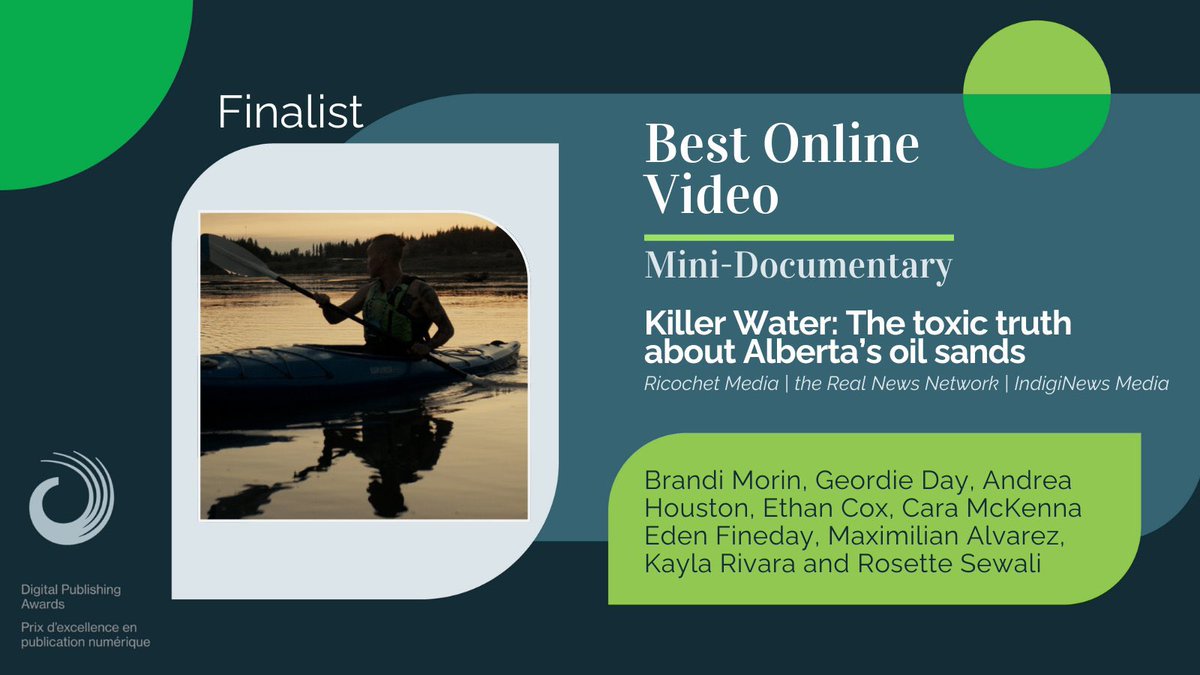 Very grateful for these Digital Publishing Awards noms for my work with @photobracken & @geordieday for @ricochet_en @indiginews @therealnewsnetwork This work comes from the heart. It gets tough out there, I struggle. But I also heal as I go. These stories being elevated means