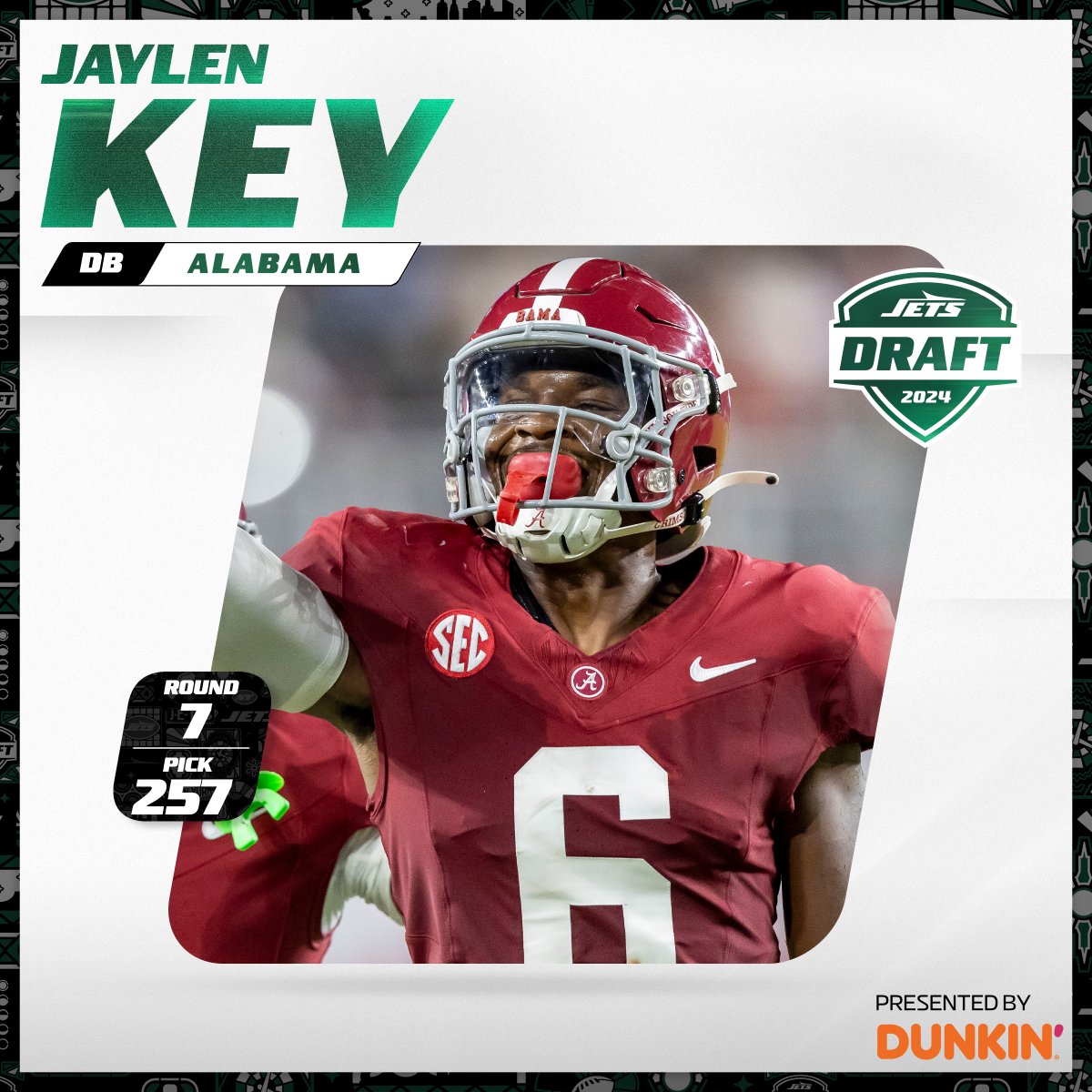 HE'S RELEVANT TO US. With the final pick of the 2024 #NFLDraft, we select @Jaylen_Key! 📰 nyj.social/4aWoKSe