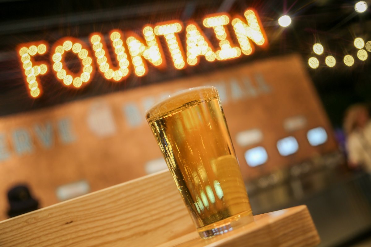 Nothing quite like spending your Saturday night playing in the City Fountain! Our self-serve beer wall with 30 local beers is the ultimate 'choose your own' adventure for any beer lover! 🤩🍻💥