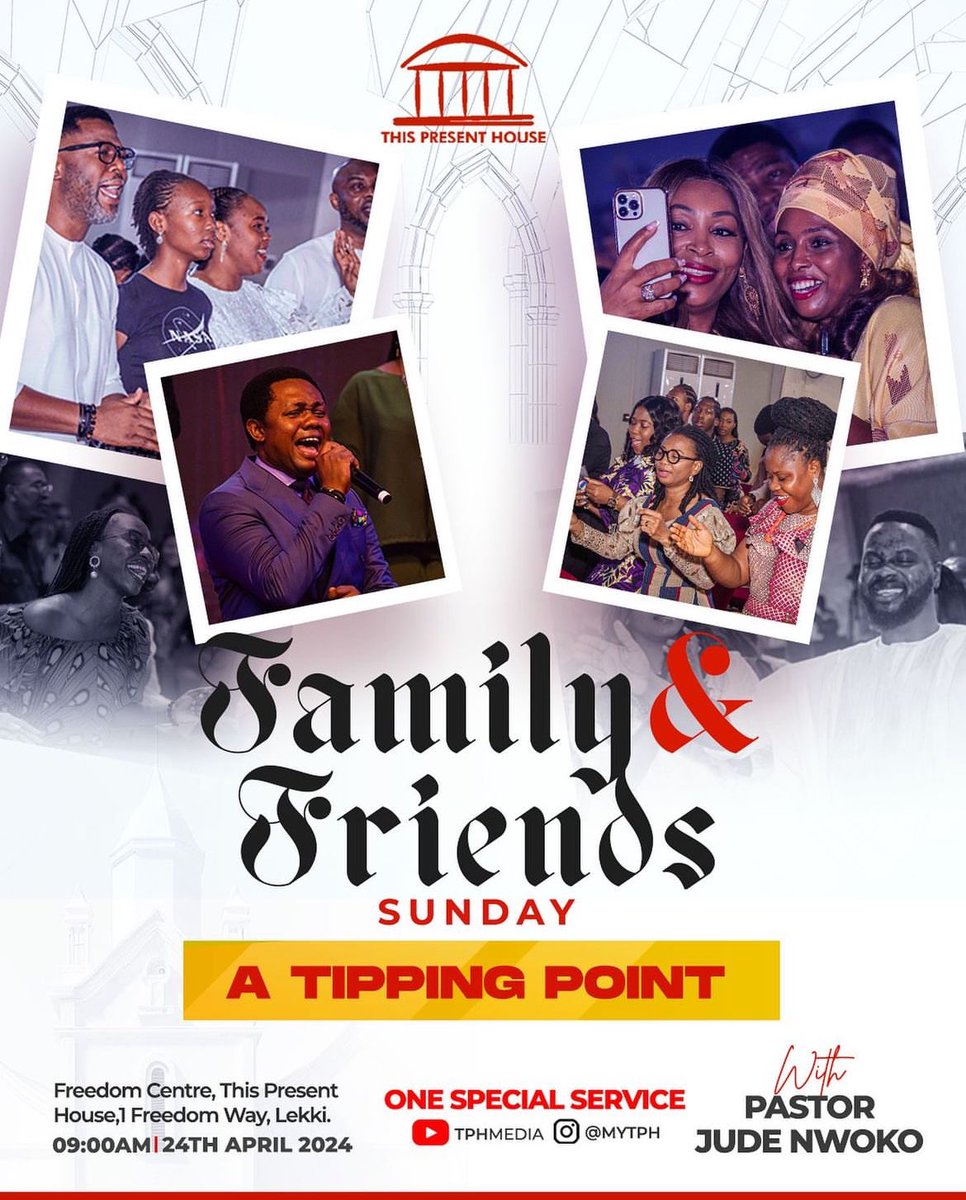 It’s a joy entering the House of God with thankful hearts, to celebrate His goodness with #Family &amp; #Friends. Join us for an exciting time of fellowship, connection, spiritual growth, worship and so much more from 9AM at This Present House!
[Address &amp; stream link in bio]

#myTPH