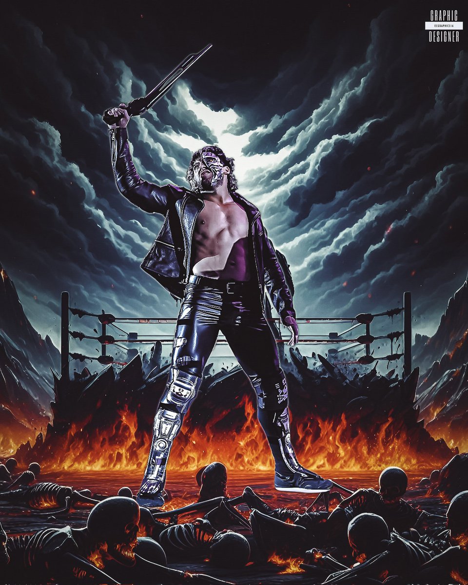 Enter the ring, embrace the chaos. @KennyOmegamanX transcends as the TERMINATOR. Witness the evolution of wrestling. #KennyOmega #TheTerminator #WrestlingRevolution