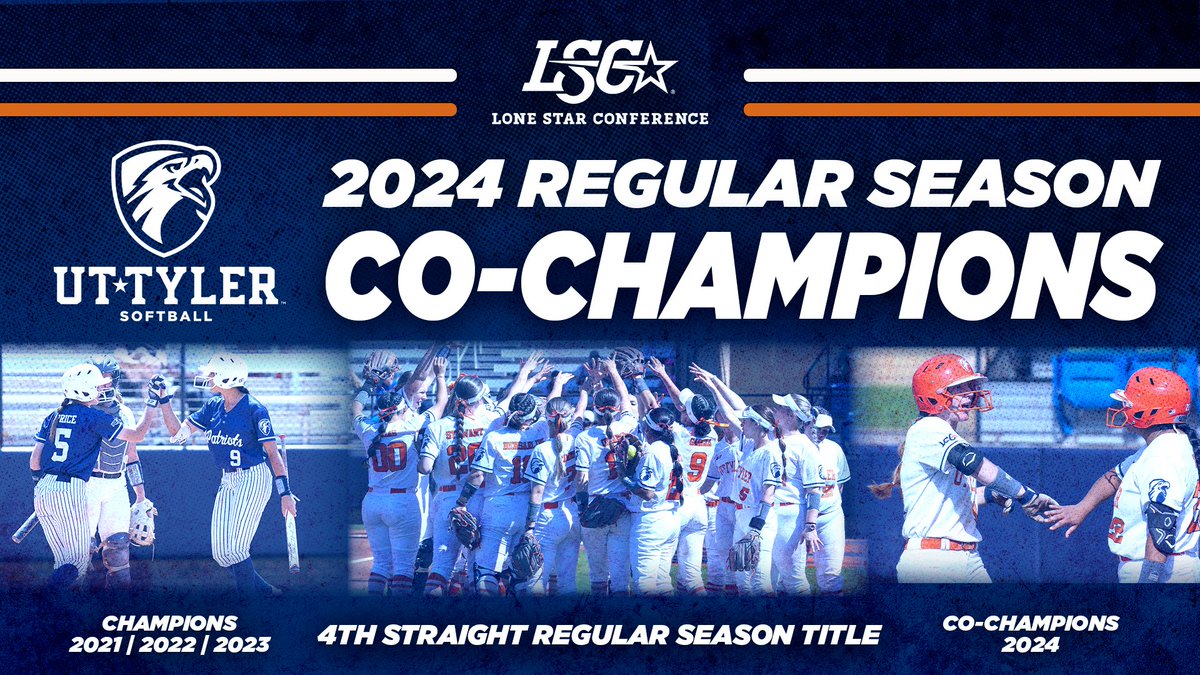 SB | FOUR. STRAIGHT. TITLES. 

<a href="/Patriot_sb/">Patriot Softball</a> has been named 2024 Lone Star Conference Regular Season Co-Champions after finishing the year with a 37-5 record in LSC play!

#SWOOPSWOOP