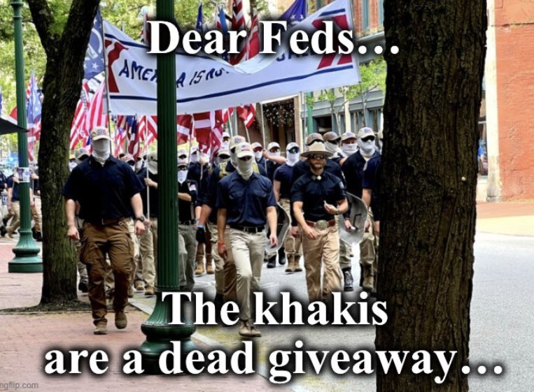 As devious as the Feds are, you’d think they would learn to avoid dressing alike & ditch the khakis….🤦🏻‍♂️
#Feds #FedFakeMarch #Antisemitism #CorruptDOJ #CorruptFBI #FBIcorruption