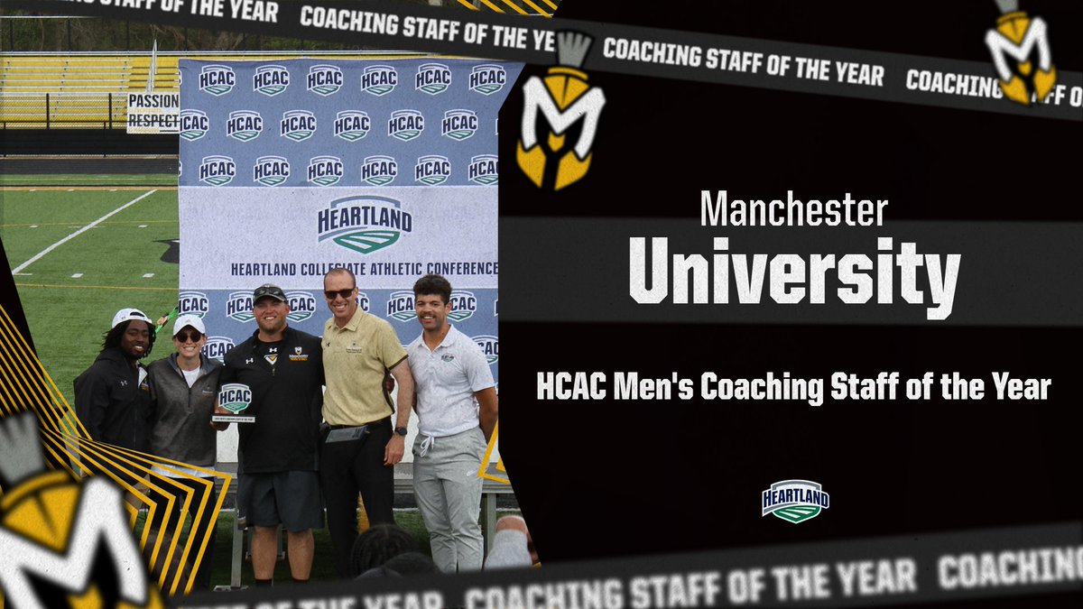 OTF: Your HCAC Men's Track & Field Coaching staff of the year is Manchester University!! #MUSpartans | #SpartanPride