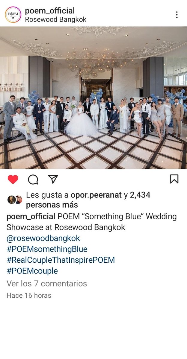 RoousmariposaMG's tweet photo. What a beautiful event they had with all these couples, and for the designer, wow, it was all fantastic. 🤵 👰 🤵 🤵 
I can already imagine when your wedding party really takes place 🎉 it will be wonderful @jjjjommm 
#POEMSomethingBlue 
#waanjai #MewSuppasit https://t.co/Bus92xQtVd