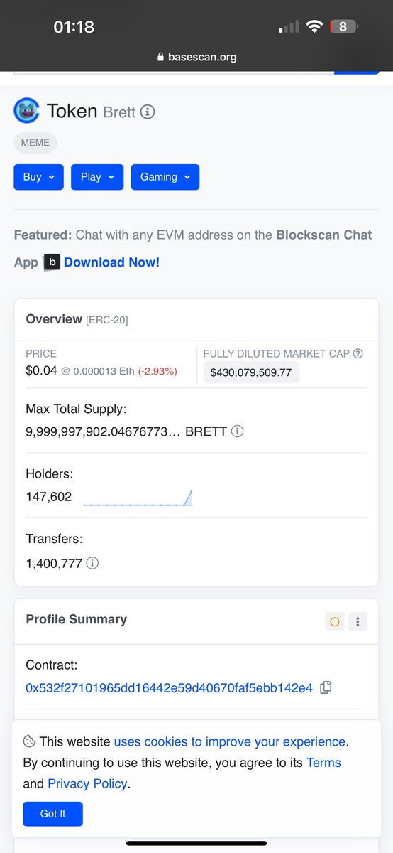 $BRETT gained over 1k Holders since yesterday 🤣 some losers tried to attack us with all they have got. But only thing they did is helping us on our way to immortality!

IMAGINE HOW STRONG WE ARE AFTER WEAK HANDS ARE GONE 

Meanwhile $MFER &amp; $ROOST still 📉🤡🤡🤡