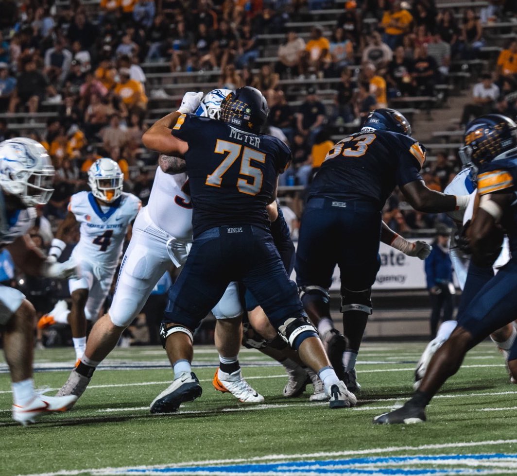 The Dolphins are signing UTEP OL Andrew Meyer. At 6’3” 302lbs, Meyer started 44 consecutive games for the Miners and was the heart of the OL‼️