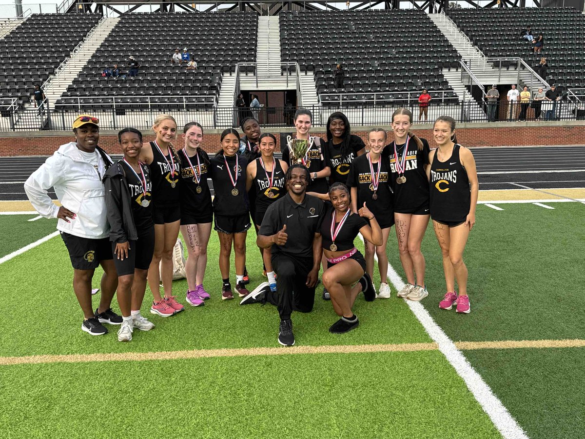 BREAKING: The boys track & field team are region 2-AAAAAAA champions after a team score of 223! The Trojan girls finished second with 164 team points! Go Trojans! #GoldStandard