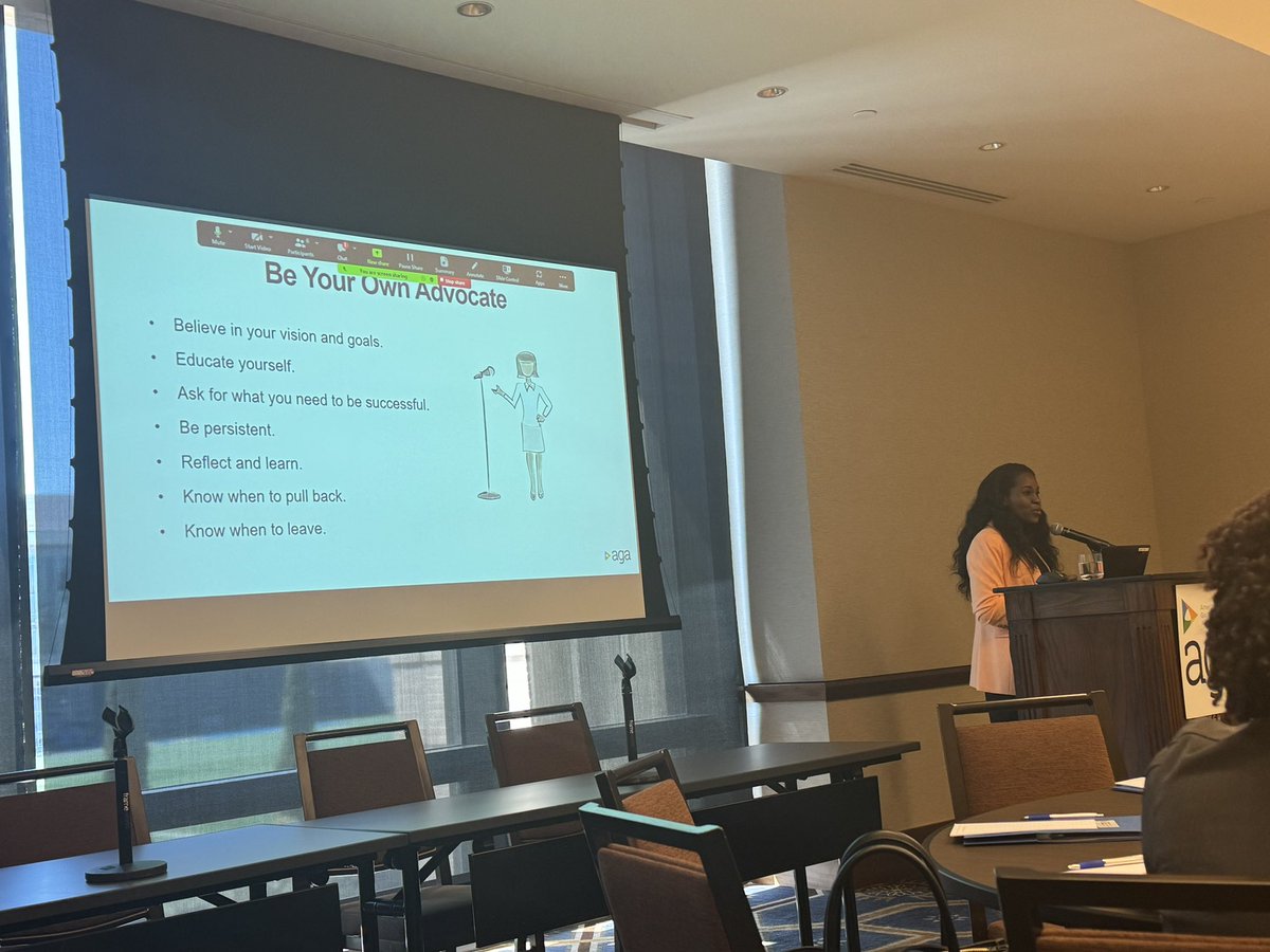 @drfolamay ending the @AmerGastroAssn Western 🚺 in GI Workshop w/ #advocacy and #networking - had me in 🥲 of inspiration! My biggest takeaway: find your purpose within the intersection of what you ❤️/are good at/can be 💵 for/what the 🌎 needs - & advocate for it and yourself.