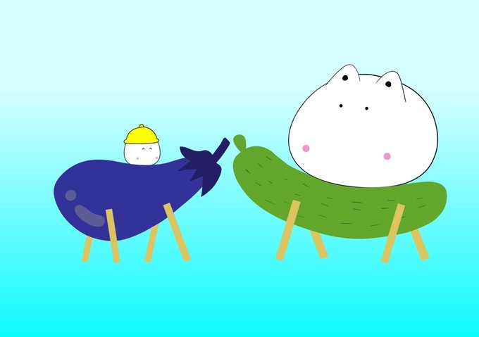 「cucumber eggplant」 illustration images(Latest)