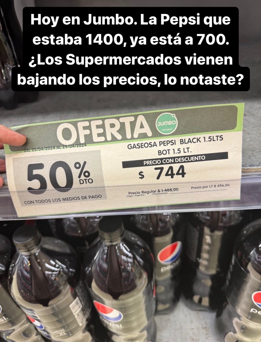 ¿Me parece a mí o los supermercados empezaron a bajar fuerte los precios?