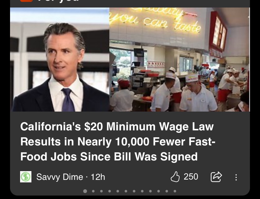 WOW @GavinNewsom is such a genius politician. And anyone who thought this garbage he signed was going to make you more money you’re also a moron #CaliforniaSucks