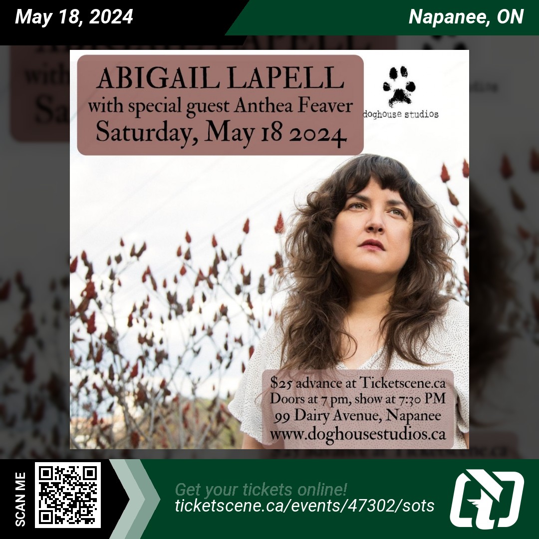 Ticketscene (@ticketscene) on Twitter photo <a href="/AbigailLapell/">Abigail Lapell</a> will be performing at <a href="/DoghouseNapanee/">Doghouse Studios</a> on Saturday, May 18, 2024 at 7:30 pm
Get your tickets online ticketscene.ca/events/47302/s…
#napanee #tickets #events <a href="/AbigailLapell/">Abigail Lapell</a> will be performing at <a href="/DoghouseNapanee/">Doghouse Studios</a> on Saturday, May 18, 2024 at 7:30 pm
Get your tickets online ticketscene.ca/events/47302/s…
#napanee #tickets #events