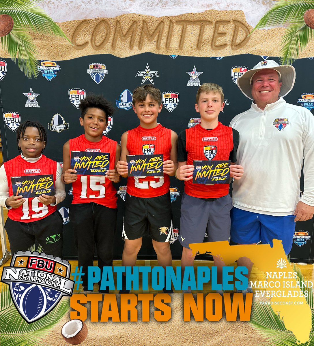 #PATHTONAPLES Congrats on being selected to play for FBU Team Wisconsin in the 2024 FBU National Championship 👏👏 #FBUNC #NationalChampionship #ParadiseCoast
