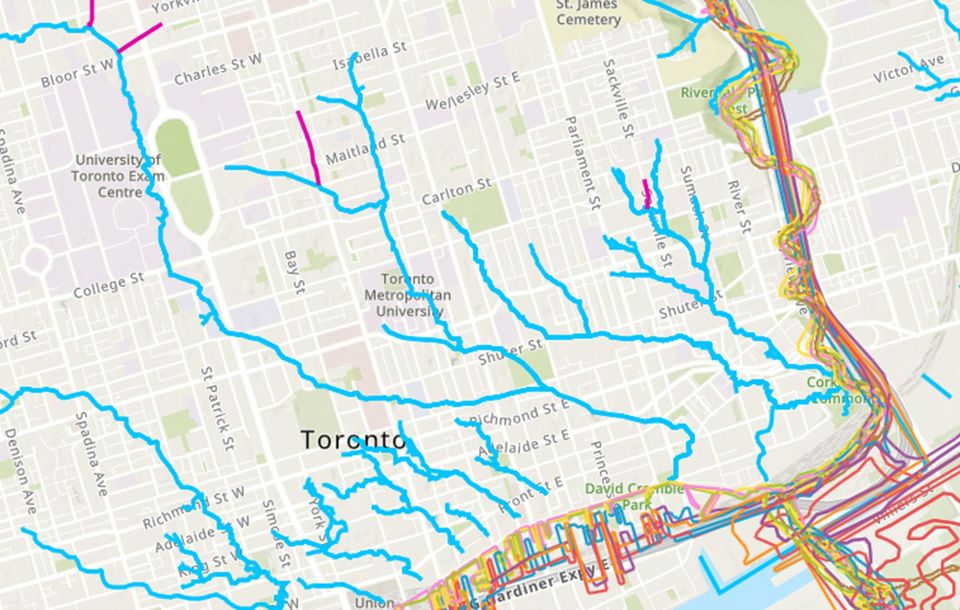 Most of Toronto parks are on top of or alongside a buried creek, stream or brook. Christie Pits Park is one of them. The water flow and water table is higher than in other areas. Is your park or home located on a buried waterway? Check on lostrivers.ca