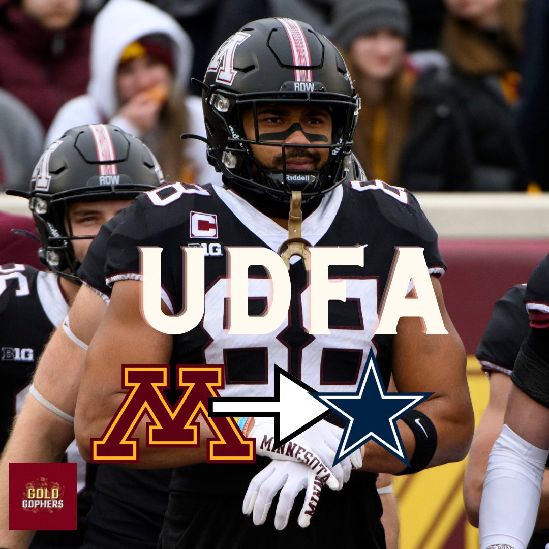 BREAKING: #Gophers TE Brevyn Spann-Ford (@brevyn_) is expected to sign with the Cowboys as a UDFA, per @TomPelissero