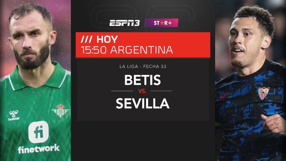 ¡Derbi sevillano EN VIVO! 

⚽ Betis vs. Sevilla 
🏆 #LaLigaxESPN 
📺 #ESPNenStarPlus