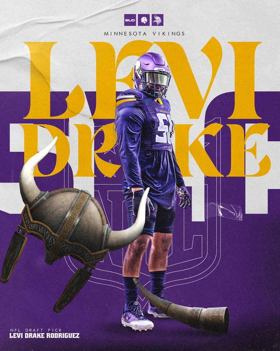 Your first look at Levi Drake Rodriguez in a Minnesota Vikings uniform. 

That purple 😍

#EarnedEveryDay x <a href="/DrakeRodriguez5/">Levi Drake Rodriguez</a>