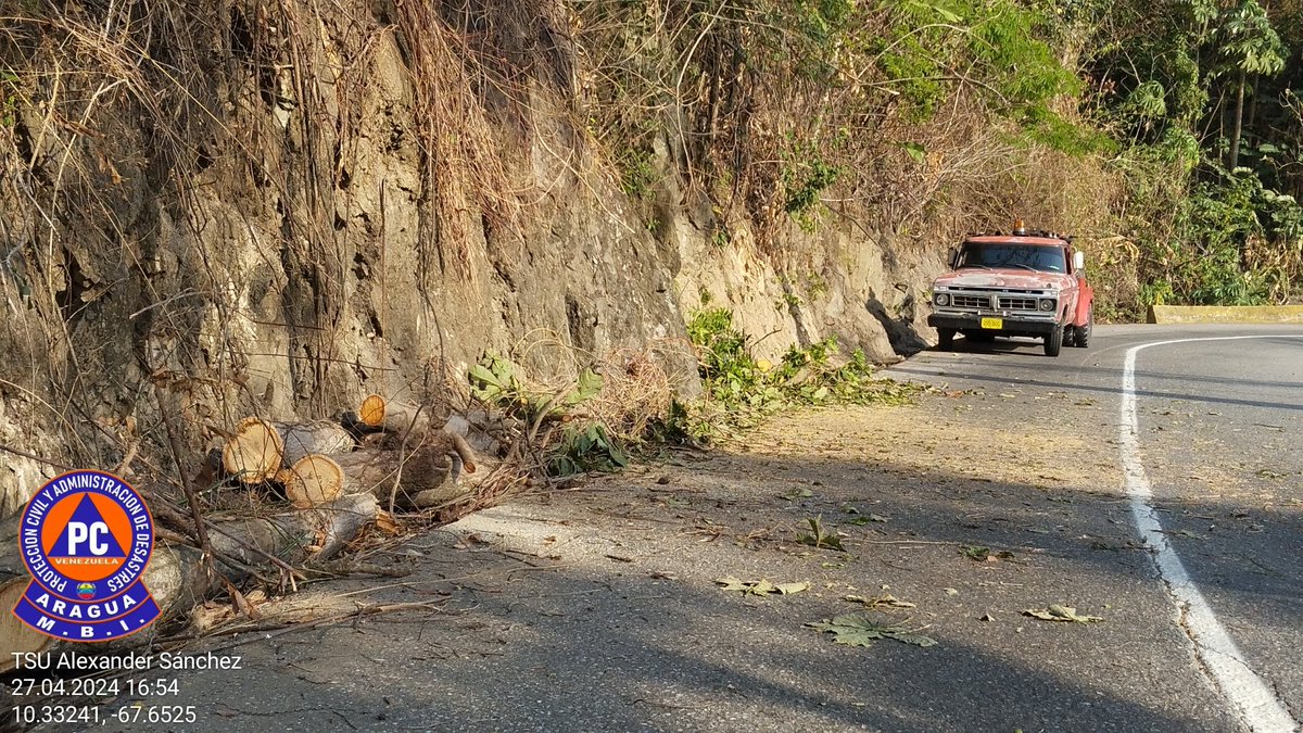 #27Abr Tala de Árbol 🌳 Caído de Especie Forestal Obstaculizando Parcialmente La Vía en el KM 4 Carretera 🛣️ Costa de Oro PN Henri Pittier ⛰️ #MBI @BrullerbyPSUV @droopy171 @efrenochoa @PCivil_Ve @Zoedanaraguapc @cperezampueda @DulceyParadaM @Vgrpc_MIJP