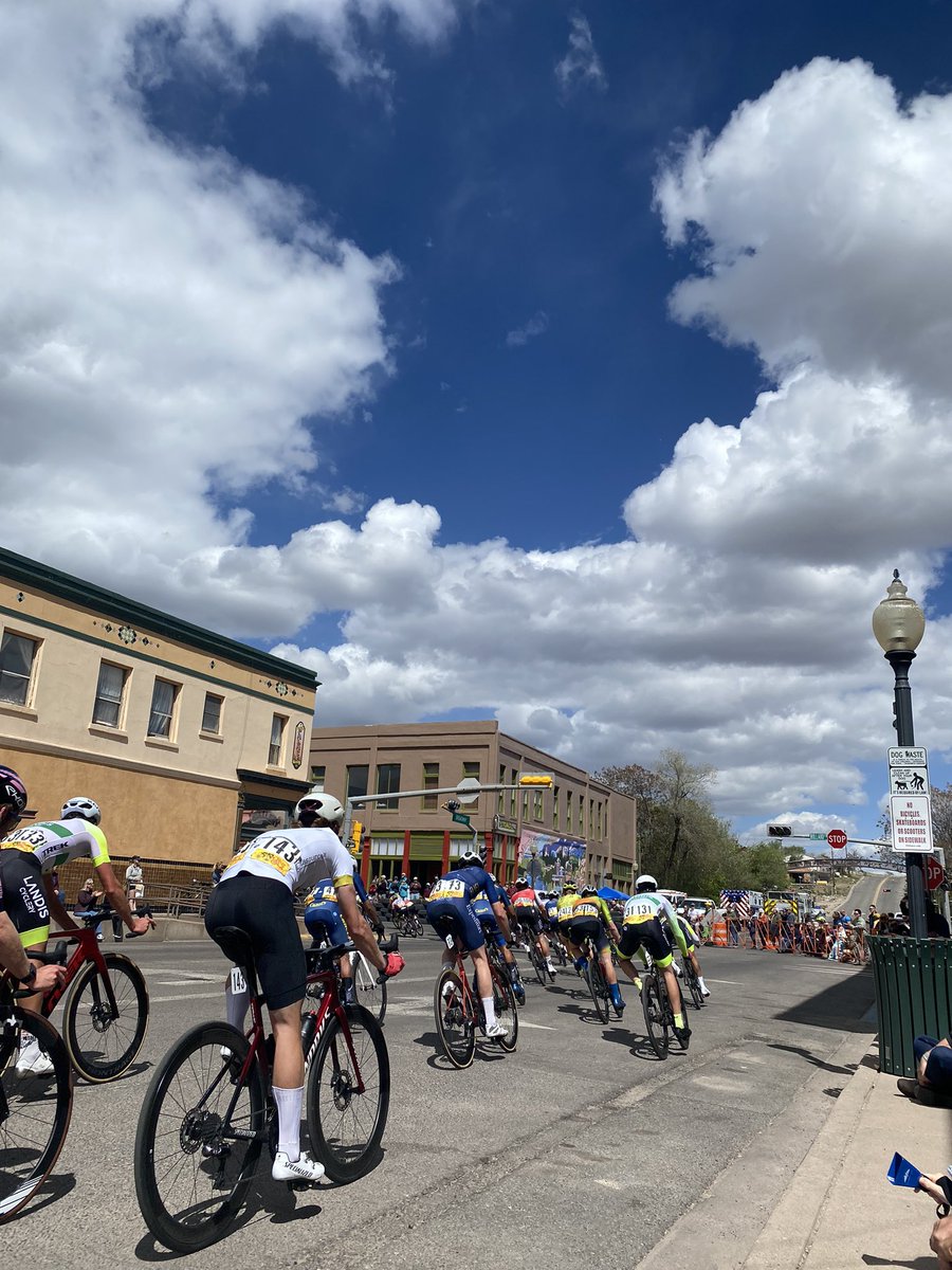 The Tour de Gila is a pretty good sized bike race that happens every year in our town. Today we watched the criterion? where they did 40 laps around a circuit around town. It was pretty fun. And a little dangerous.