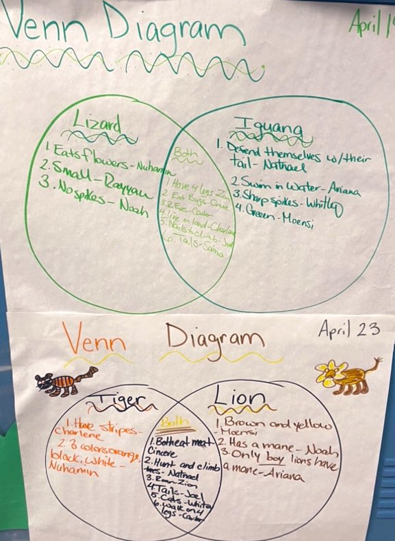 #RISD #Prek3 Enjoy sharing our thoughts & discussing our ideas in class! It’s extra fun when we have a microphone 🎤 to pass around! We ❤️ the #VennDiagram because we compare/contrast after reading & seeing images/videos 💡#WeAreWorldClass 🌎@ForestLnAcademy