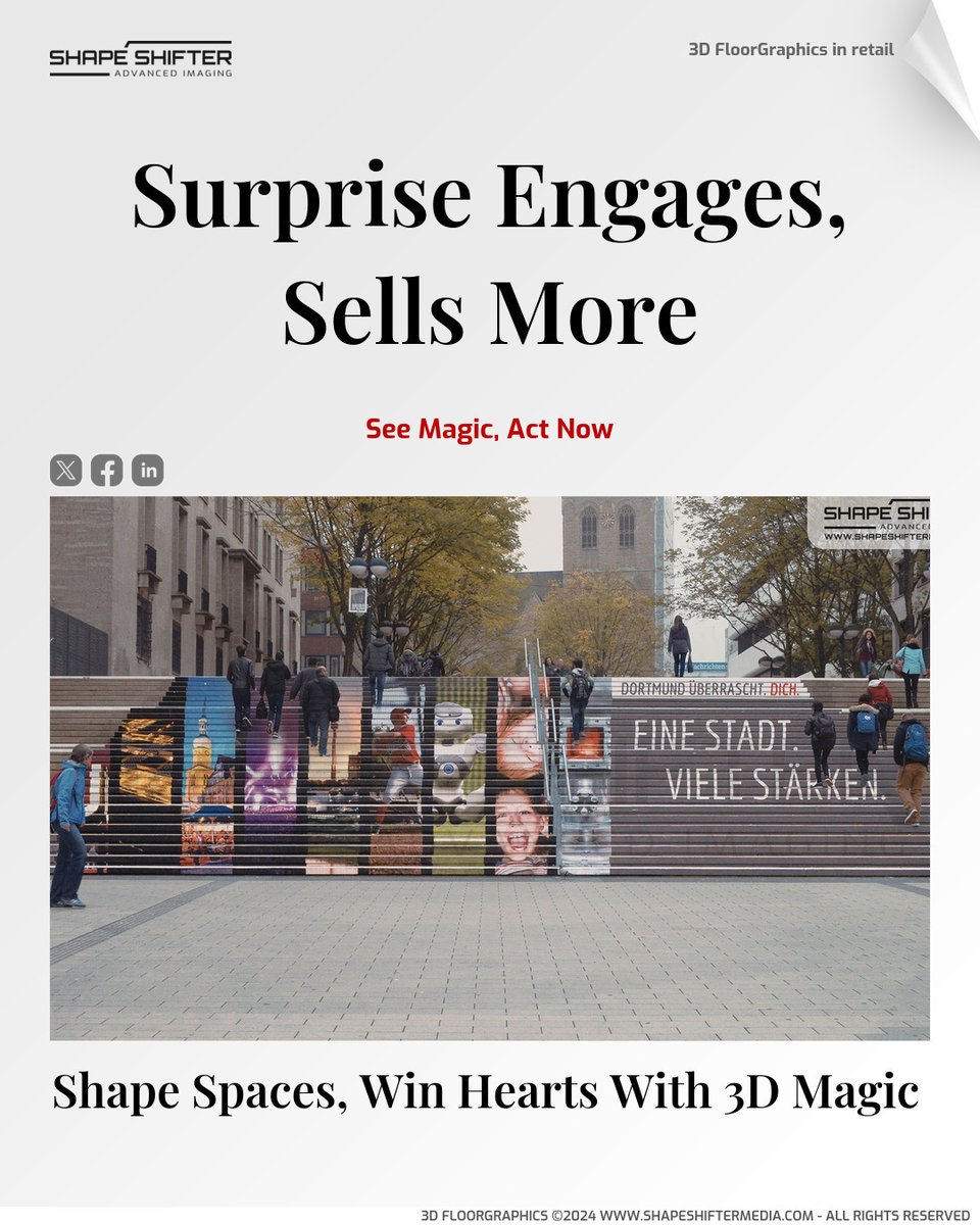 ssm.li Surprise Engages, Sells More Shape Spaces, Win Hearts With 3D Magic See Magic, Act Now #retail #pos #pointofsale #retailmedia #retailers #sustainabledevelopment #machinedalal #printingservices #printingcompany #markingsolutions #printingunitedexpo