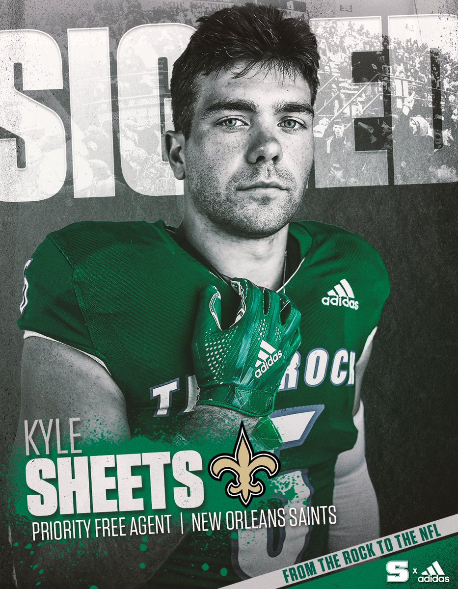 FB: 🚨BREAKING NEWS🚨 Slippery Rock consensus All-American wide receiver Kyle Sheets will sign a priority free agent deal to join to New Orleans Saints!