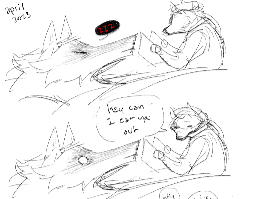 spicyshanks01's tweet photo. (deathbed)

me a year ago: I can't show this shit to anyone

me now: ayo guys check out my old wolf porn!! https://t.co/pM37JDanwX