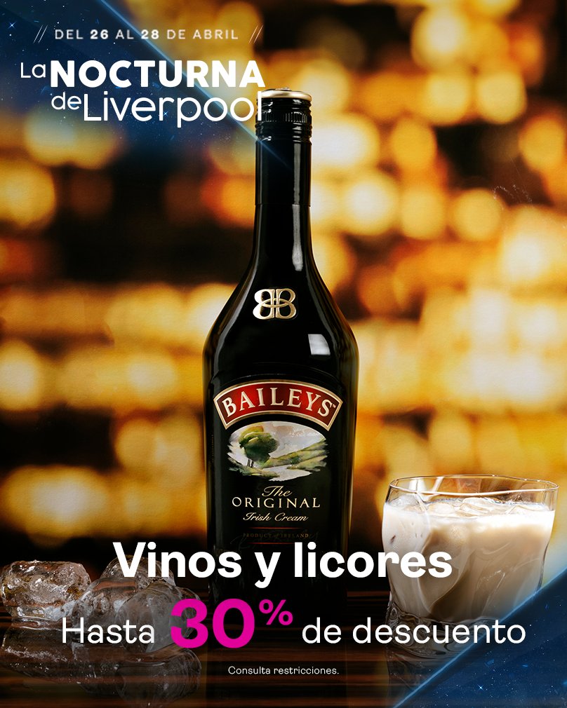 ¡Brindemos por la mejor mamá del mundo! 🥂 🍾Vinos y licores con hasta 30% de descuento en #LaNocturna de Liverpool liverpool.onelink.me/GNnO/12f19q9c #TodoenLiverpool #EsParteDeMiVida