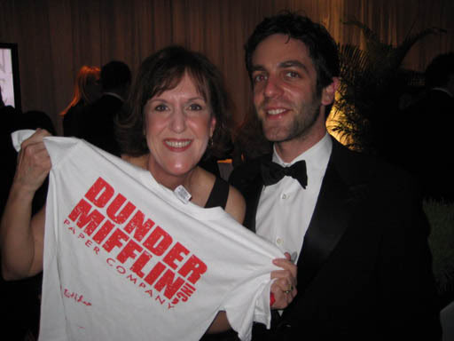 At the 2011 #whcd I stalked BJ Novak to get him to sign a Dunder Mifflin t-shirt for my son. (It was my son’s birthday.) He couldn’t have been nicer: