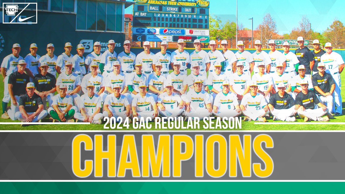 These never get old to post! Wonder Boys are Conference Champions Once More! After tiebreakers, they will be the No. 2-seed in the GAC Tournament and will host the No. 7-seed team in a best-of-three series at HOME this coming weekend! #FightOn