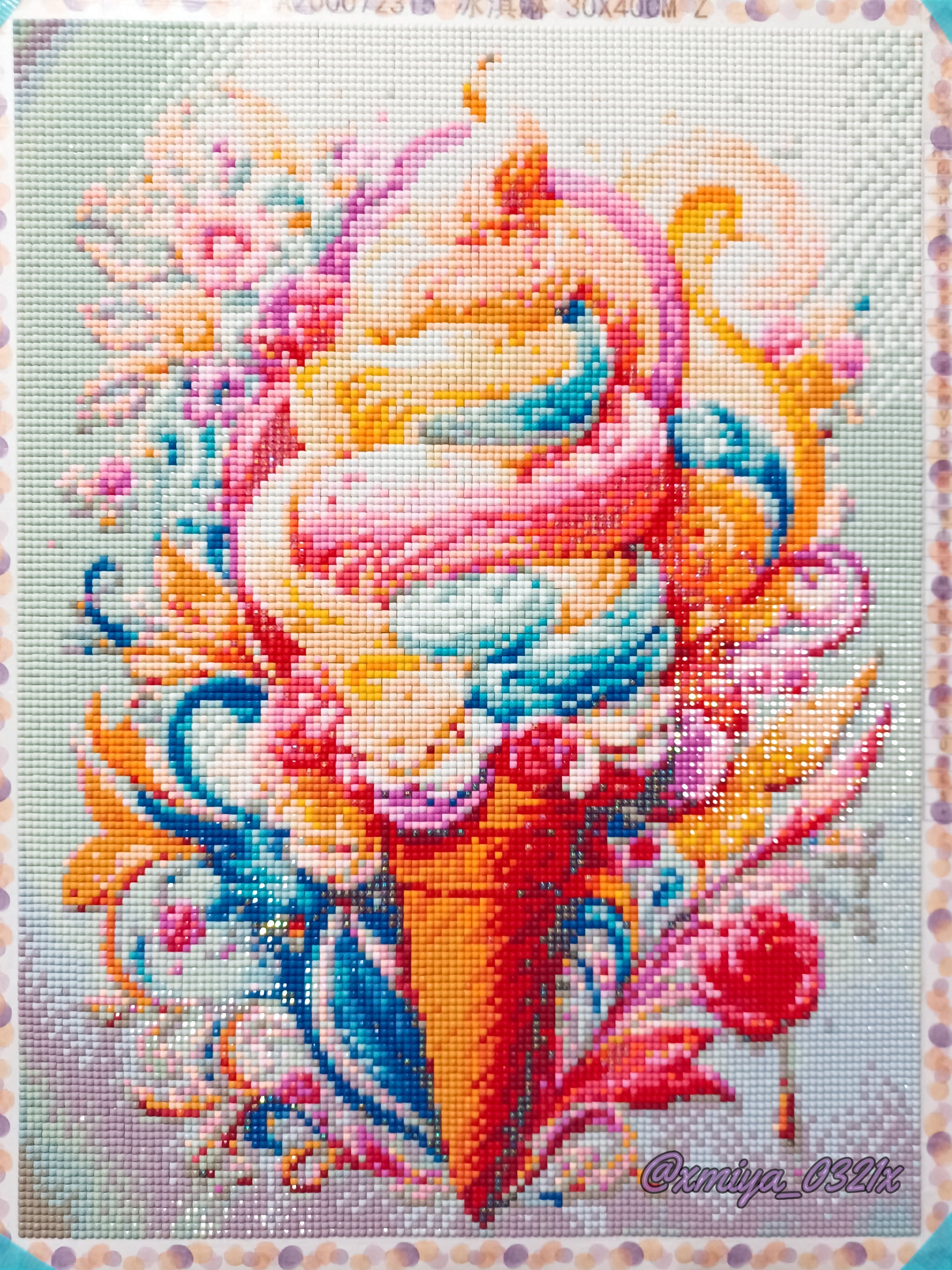 ダイヤモンドアートクラブ Ice Cream Rainbow キット