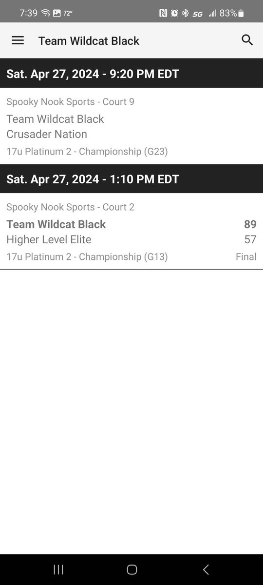Coast2Coastbas1's tweet image. Team Wildcat Black, 9:20 PM Court 9. @TheHoopGroup @wildcatselect #Wildcatfam