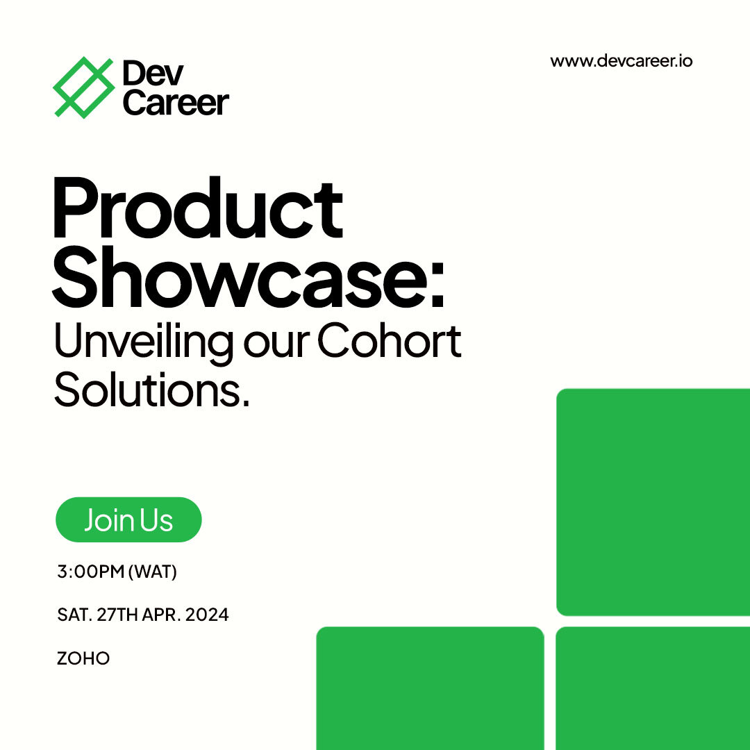 I just published DevCareer Community Chat and Product Showcase: April 2024 Our hosts were Victoria Aladesuyi, Favour of @dev_careers , @deletosh and @nayaisichei . link.medium.com/vRdZiy2j9Ib