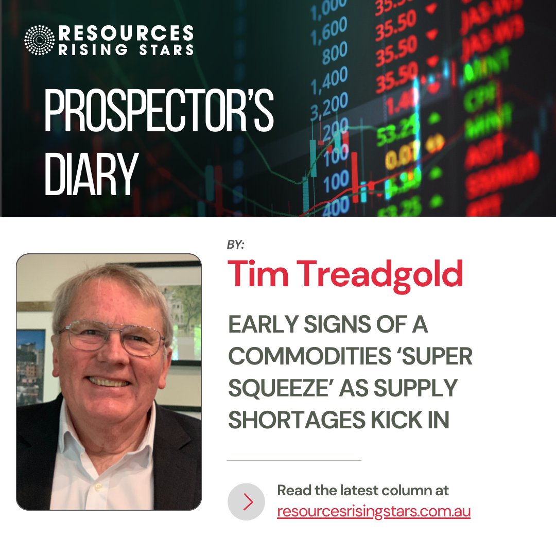 Early signs of a commodities ‘super squeeze’ as supply shortages kick in | Read the latest column by veteran commentator Tim Treadgold at: ow.ly/BOQC50RoHAe

#ASX #globalmarket #stockmarket #weeklywrap #investors Supplu #shortages #gold #copper