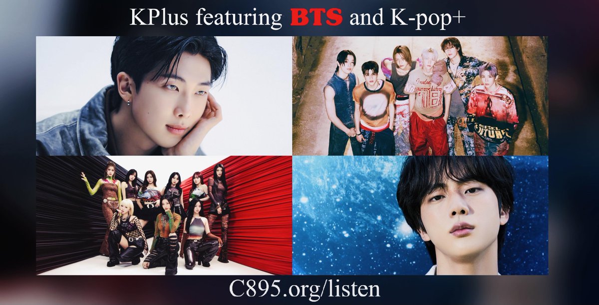 Requests for RM and Jin on this week’s @KPlusArmyHour plus new music from Kep1er and RIIZE! Listen to the show tonight starting at 6pm on air, online and on the c895 app!