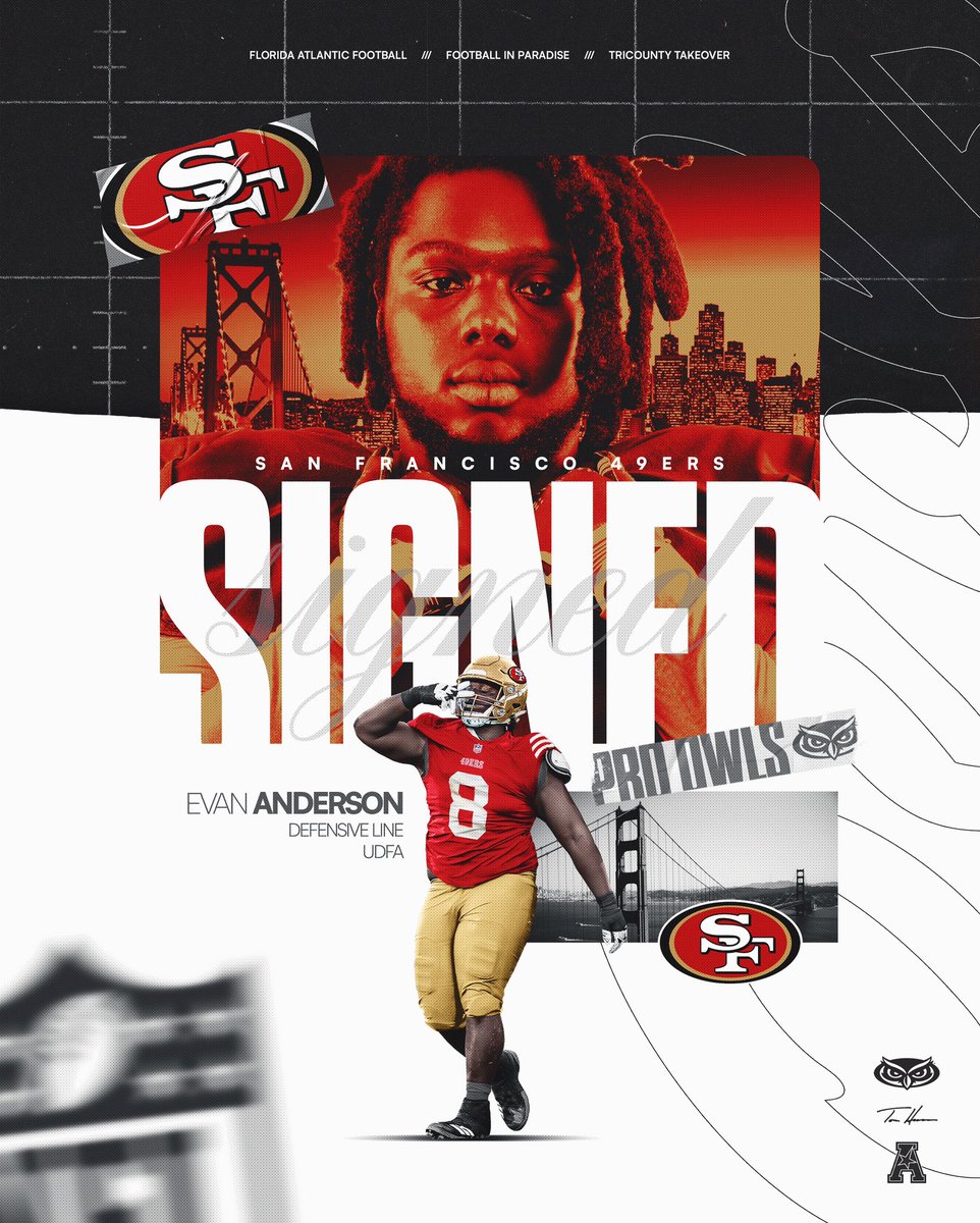 pen to paper✍️ @49ers @EvanAnd4215 is headed to The Bay! #TriCountyTakeover #ProOwls