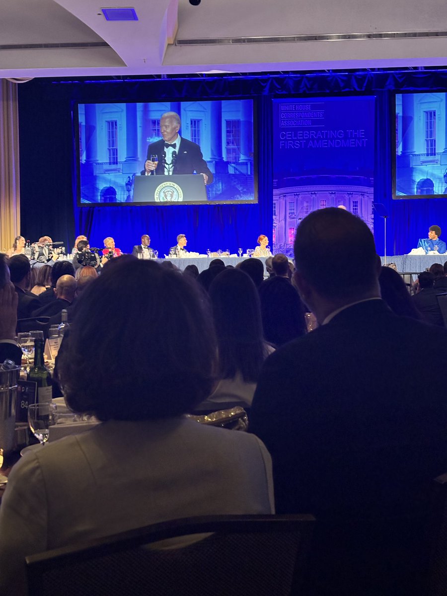 Joe Biden, in a fiery speech at the White House Correspondents' Association dinner, toasts the free press & directly criticizes Trump.