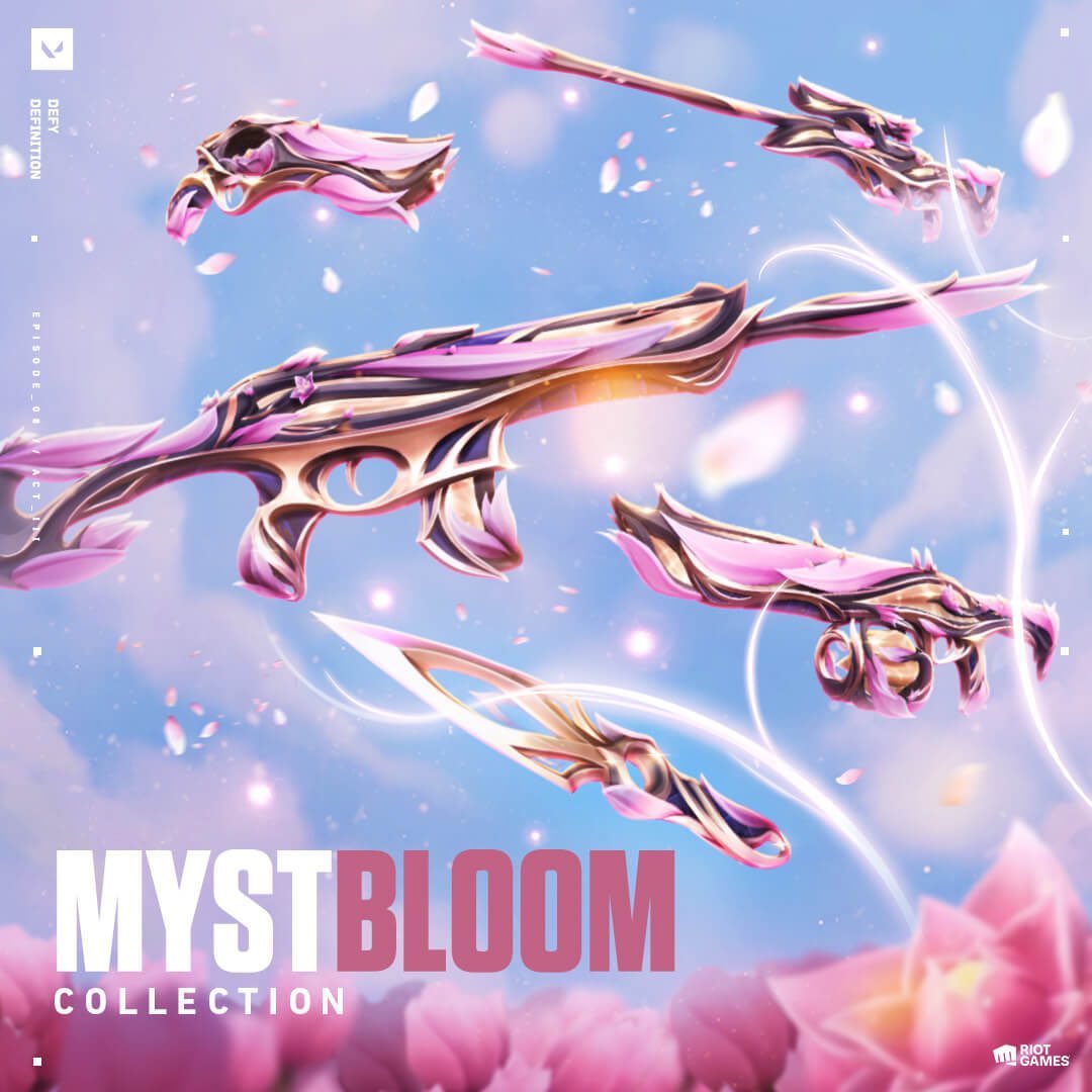 🌸 VALORANT MYSTBLOOM BUNDLE GIVEAWAY 🌸 To Enter: ✨ like + retweet ✨ follow w/ notis @RemValorant ✨ tag 2 friends Winner announced on May 5th! #VALORANT